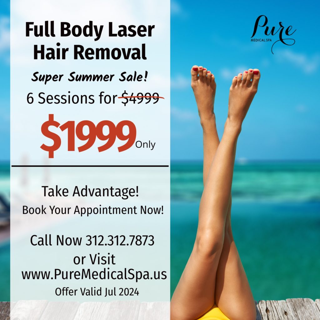 Full Body Laser Hair Removal offer July 2024